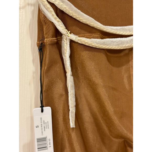 WeWoreWhat Leggings Size S Brown Chain High Rise - Picture 6 of 9